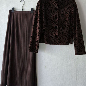 이세이미야케 플리츠플리즈 롱스커트+일본제 자켓외