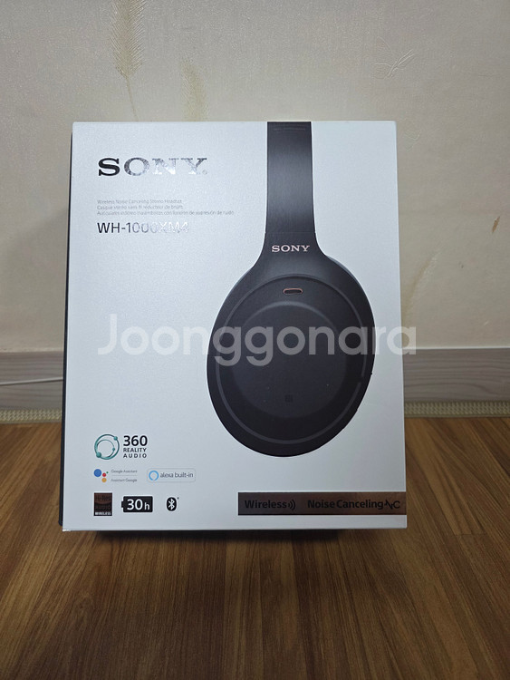 SONY 소니 WH-1000XM4 블랙 헤드셋 팝니다--0