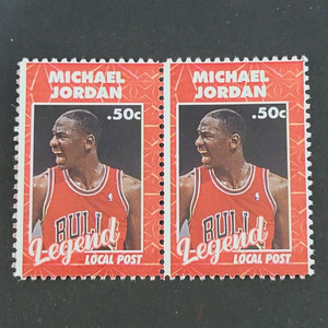 1996년 미국NBA농구계 황제 마이클조던기념 우표 M