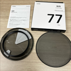 시그마 렌즈 필터 WR 프로텍터 77mm 거의새것
