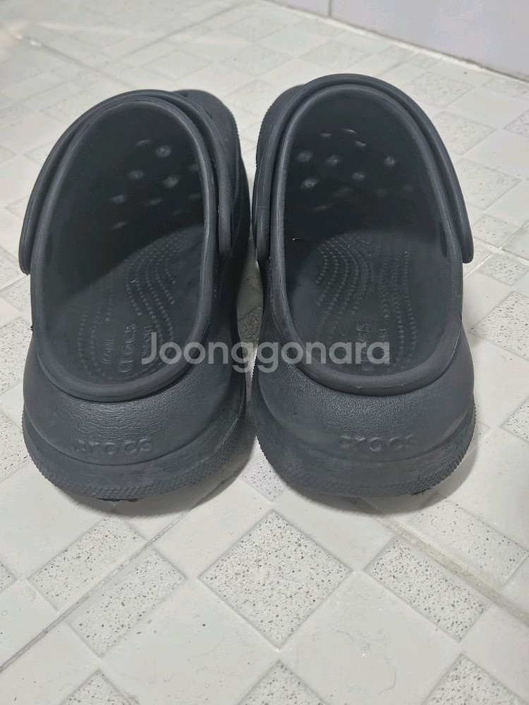 크록스 크러쉬 클로그 250사이즈 블랙--3