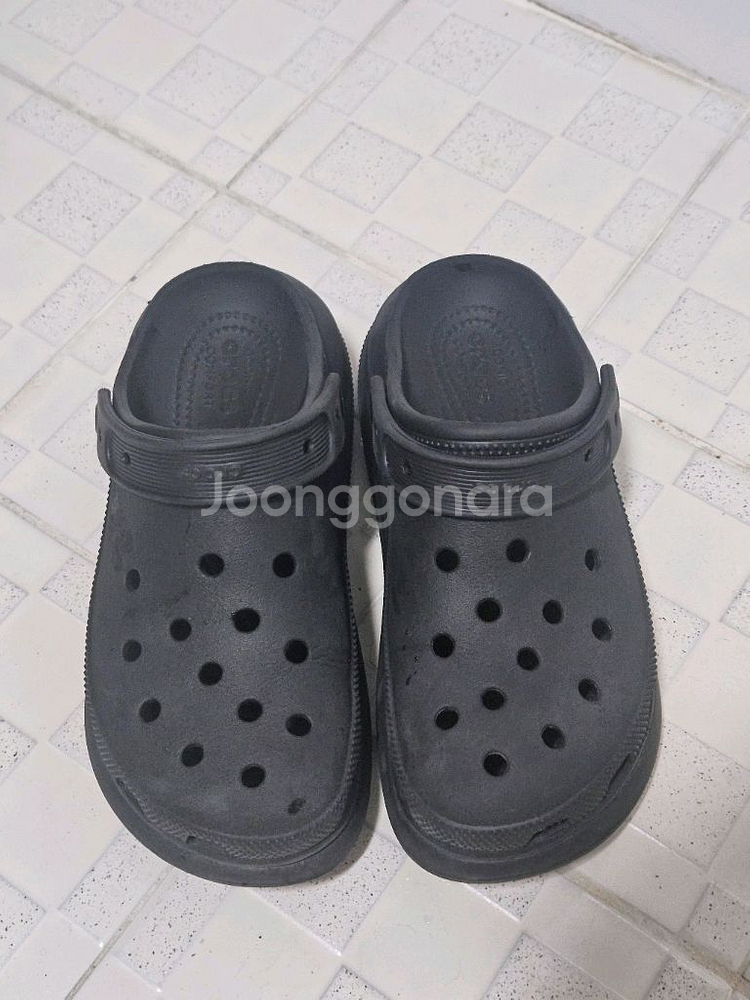 크록스 크러쉬 클로그 250사이즈 블랙--0