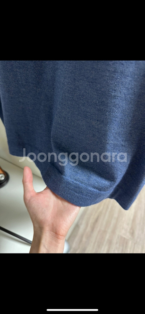 브루넬로 쿠치넬리 캐시미어 블렌드 티셔츠 블루--7