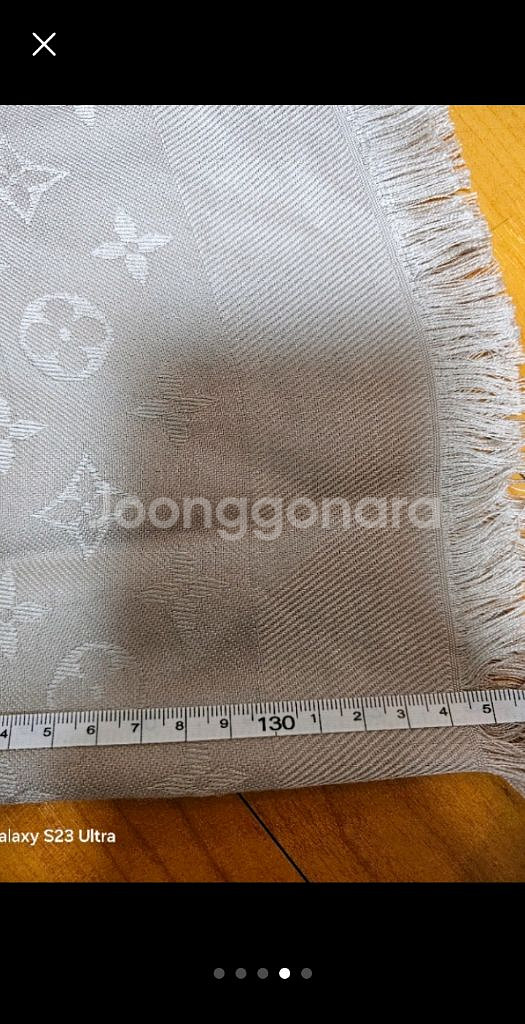 루이비통 모노그램 클래식 숄 그레이(정품)--1