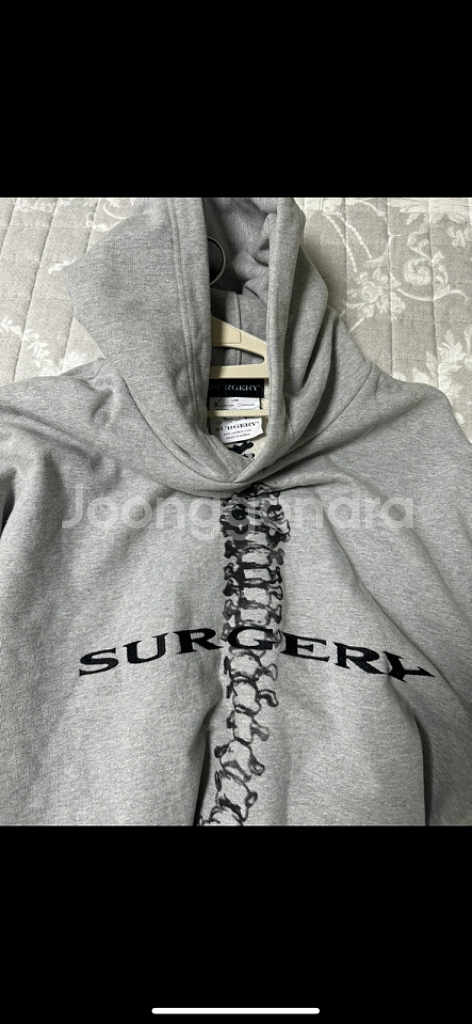SURGERY 그레이 오버 후드티 os--6