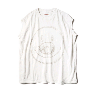 캐피탈 천축 민소매 티셔츠 1 / 스케치 스마일 캣