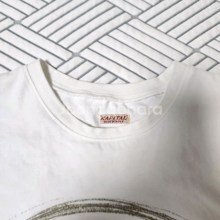 캐피탈 천축 민소매 티셔츠 1 / 스케치 스마일 캣--2