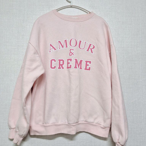 핑크 맨투맨 티셔츠