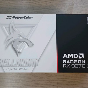 PowerColor 9070 XT 헬하운드 화이트