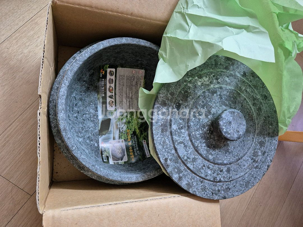 (새상품)스톤리 장수 곱돌솥3~4인용--2