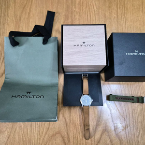 해밀턴 카키필드 38미리 검판 팝니다