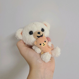 빈티지 스너글 키링 곰 테디베어 앤틱 소품 고전 완구