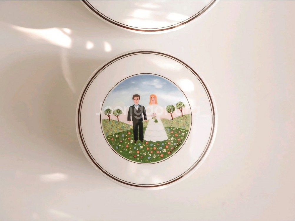 빌레로이앤보흐 웨딩 트링캣 캔디박스 보석함 보관함 앤틱--1