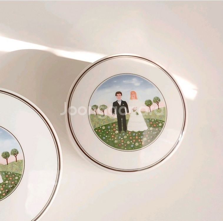 빌레로이앤보흐 웨딩 트링캣 캔디박스 보석함 보관함 앤틱--0