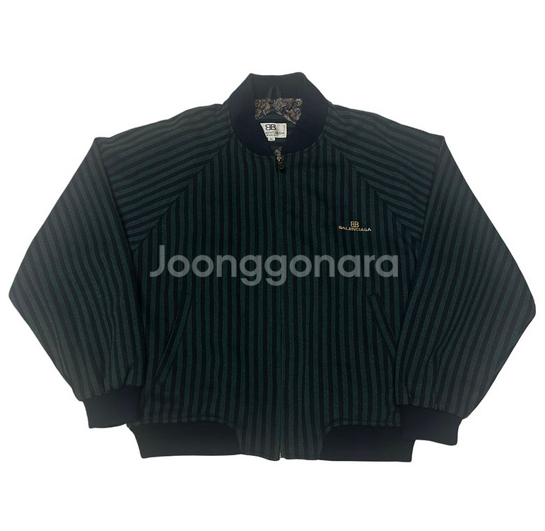 발렌시아가 올드스쿨 스트라이프 울모직블루종 XL--0