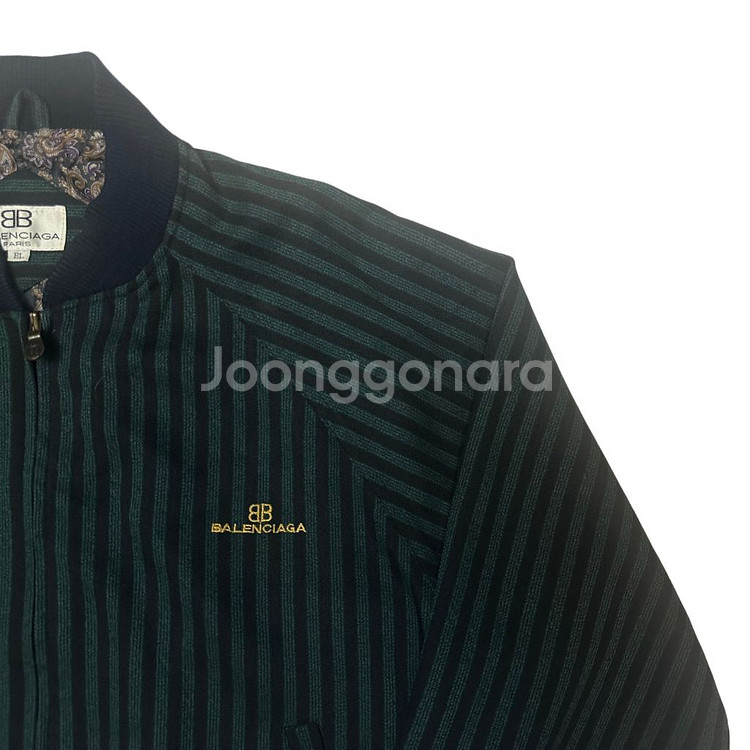 발렌시아가 올드스쿨 스트라이프 울모직블루종 XL--1