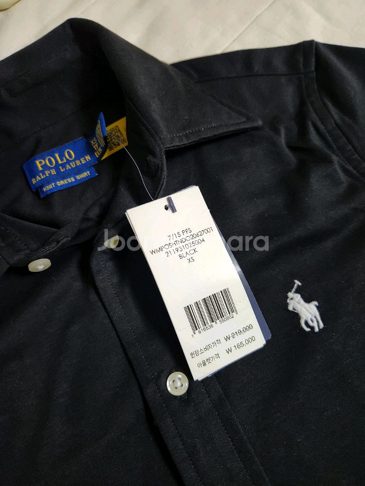 (정품) (새상품) 폴로 랄프로렌 여성 블랙 셔츠 XS--5
