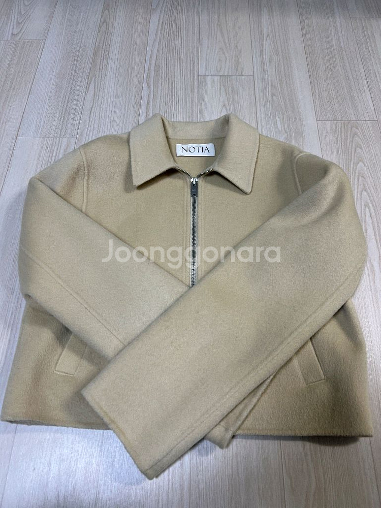 노티아 핸드메이드 집업 크림 s--0