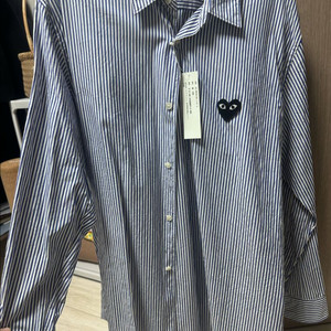 꼼데가르송 스트라이프셔츠 라지사이즈