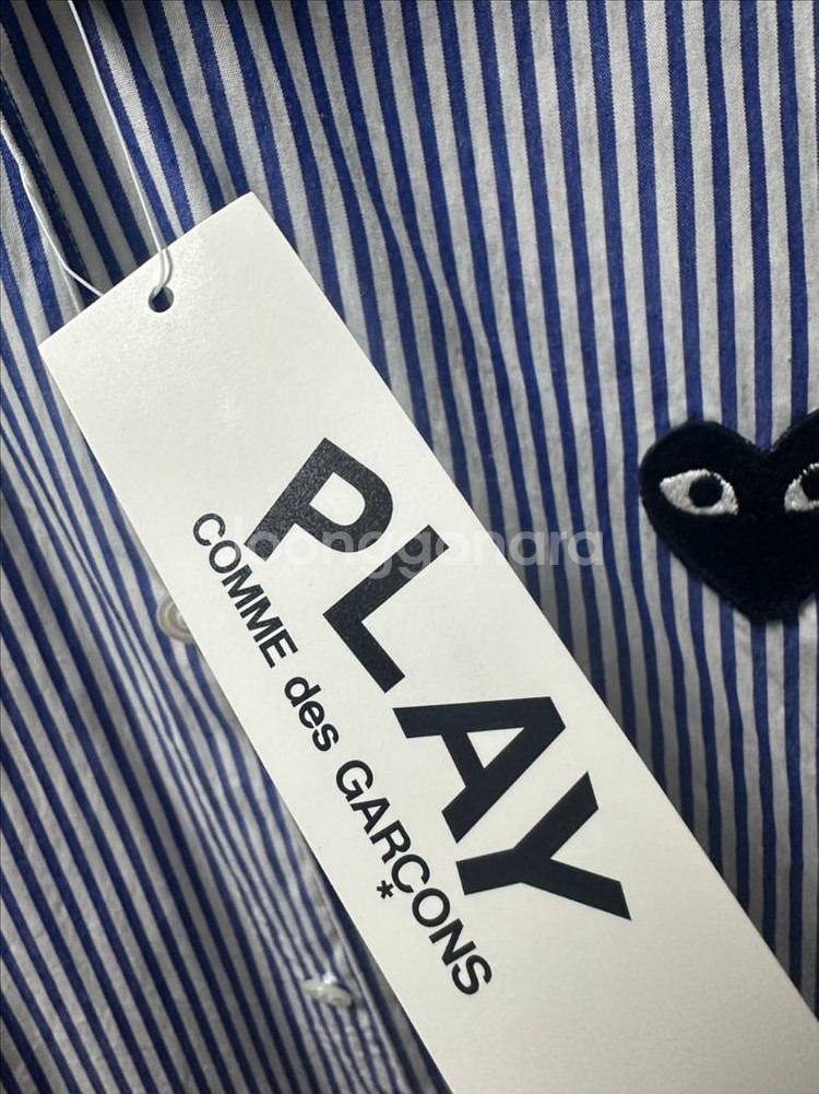 꼼데가르송 스트라이프셔츠 라지사이즈--5