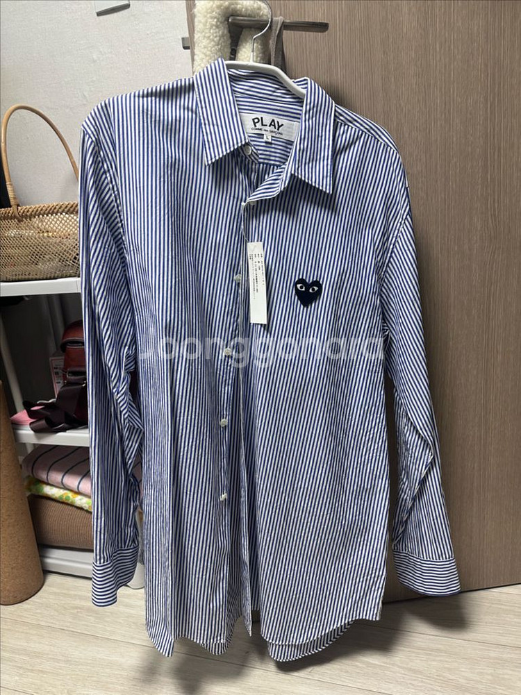꼼데가르송 스트라이프셔츠 라지사이즈--2