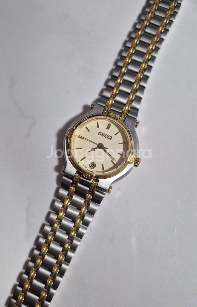 구찌 빈티지 콤비 시계--0