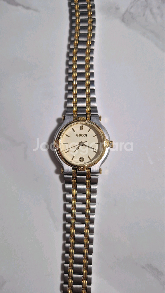 구찌 빈티지 콤비 시계--4