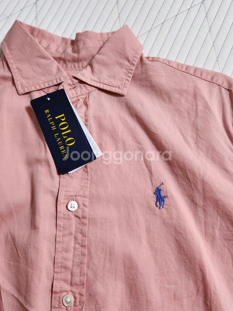 (정품) (새상품) 폴로 랄프로렌 핑크 셔츠 S 릴렉스--6