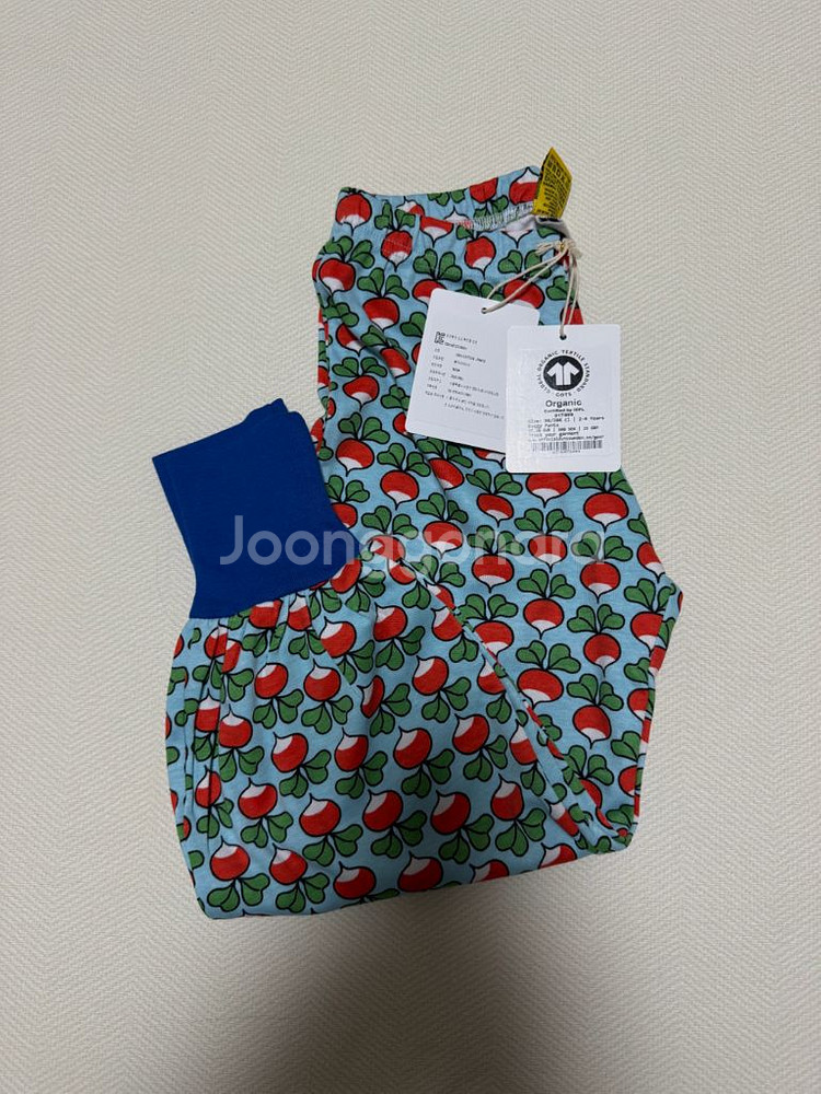 던스 쁘띠푸 블루 배기 팬츠 98/104(새상품)--0