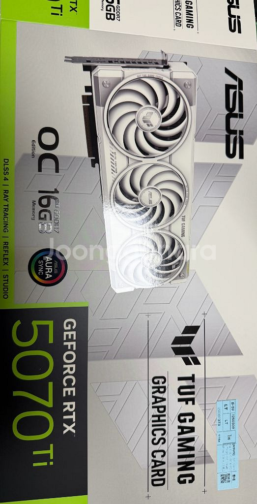Asus tuf gaming화이트 5070ti 단순개봉--0