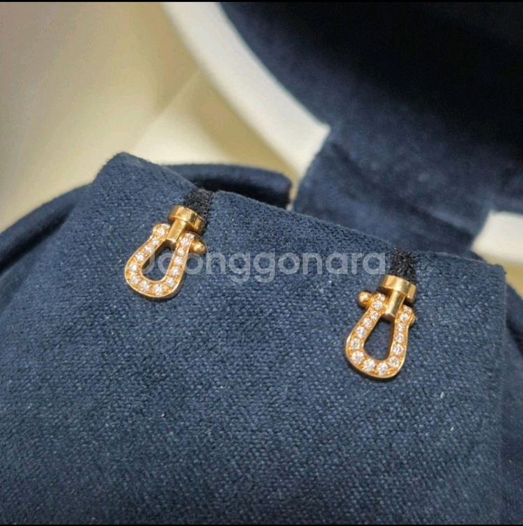 프레드 포스텐 이어링 다이아 핑크골드 귀걸이--0