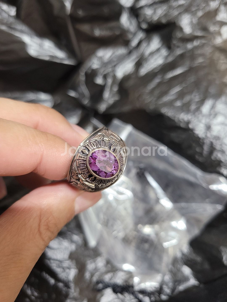 일본 컬리지 반지(실버) 챔피언반지 스컬링 보석반지--0