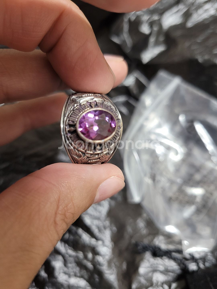 일본 컬리지 반지(실버) 챔피언반지 스컬링 보석반지--5