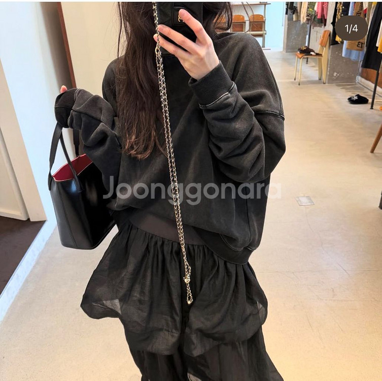 올라이츠 allightz 더블 오간자 스커트 M--4