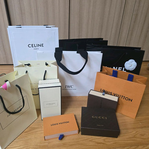 쇼핑백박스 루이비통 조말론 셀린느 샤넬 IWC 페라가모