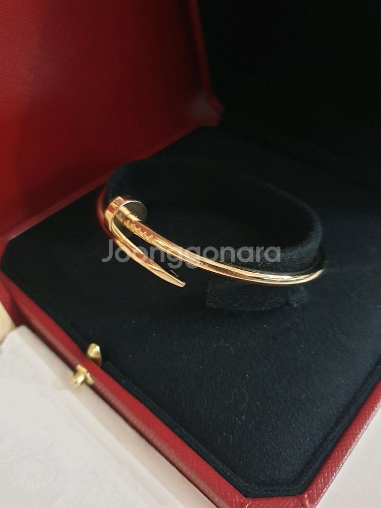 까르띠에 정품 저스트앵끌루 클래식 팔찌 핑크골드--4