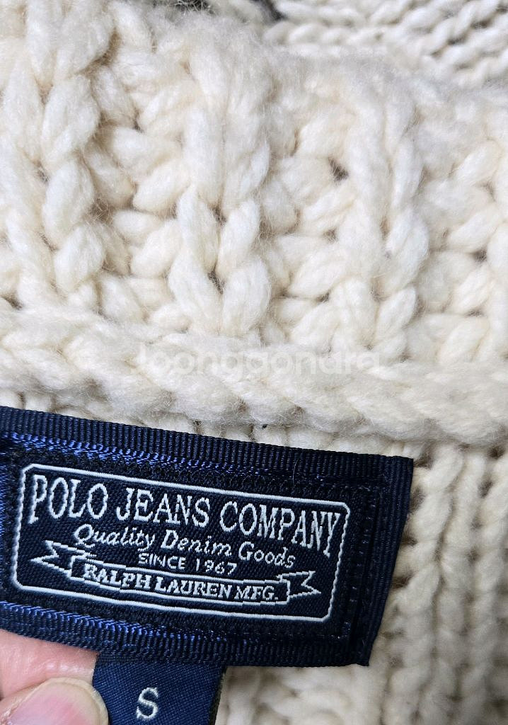 폴로진스 랄프로렌 케이블 롱가디건--4