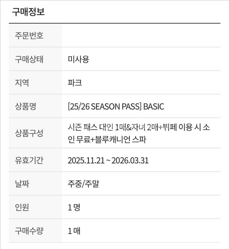 휘닉스 파크 휘팍 베이직 시즌권--0