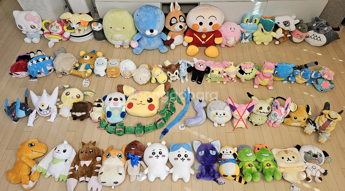 일본 인형: 디지몬, 포켓몬, 치이카와, 산리오,나메코--0