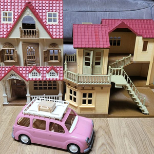 실바니안 패밀리 빨간지붕 2층집 +라즈베리하우스+캠핑카