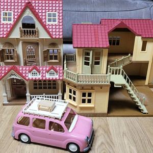 실바니안 패밀리 빨간지붕 2층집 +라즈베리하우스+캠핑카