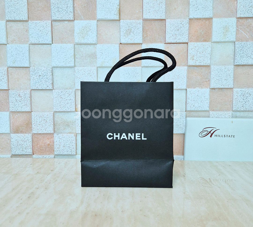 [정품]샤넬 쇼핑백+박스+파우치+까멜리아+리본 풀구성품--9