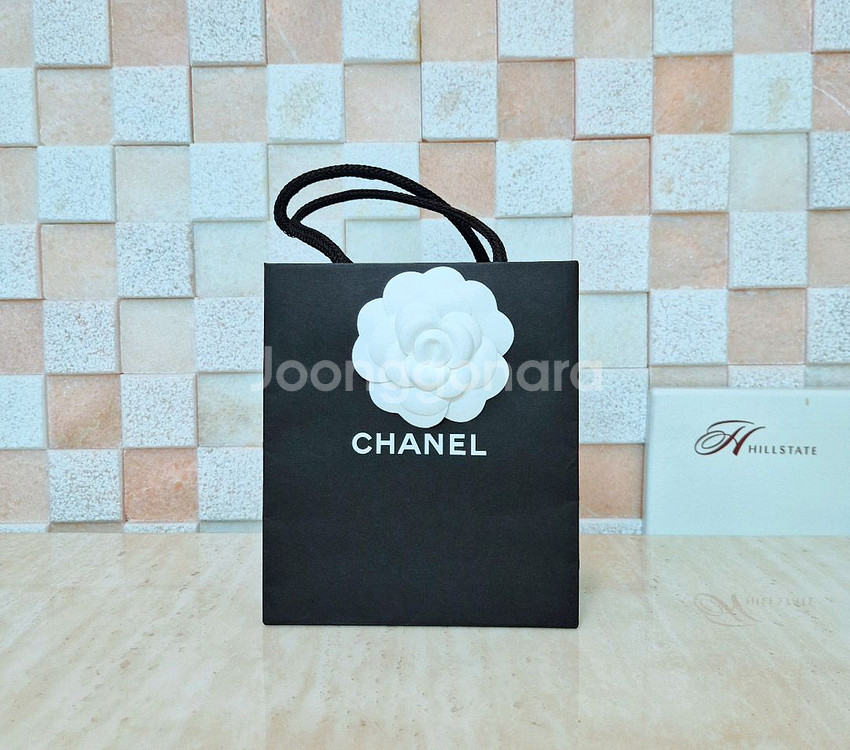 [정품]샤넬 쇼핑백+박스+파우치+까멜리아+리본 풀구성품--8