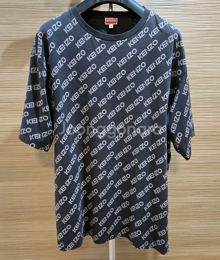 겐조 풀 로고 반팔티 XL. 발렌시아가,펜디,구찌--0