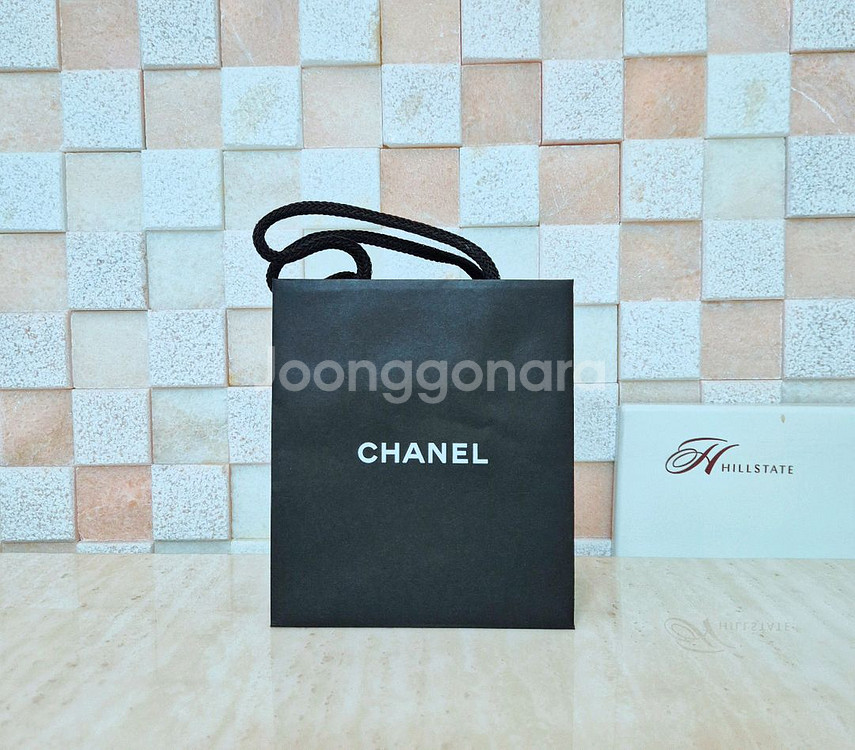 [정품]샤넬 쇼핑백+박스+파우치+까멜리아+리본 풀구성품--9