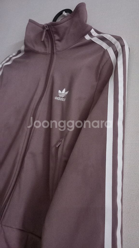 아디다스 희귀 모브 핑크 로즈 크롭 여자 트랙탑 저지--1