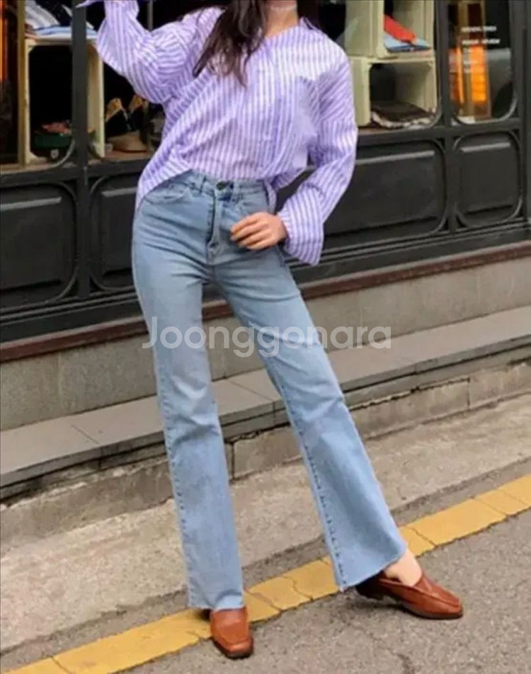 [M]채버블 연청 부츠컷 청바지 데님팬츠 핏예술--1