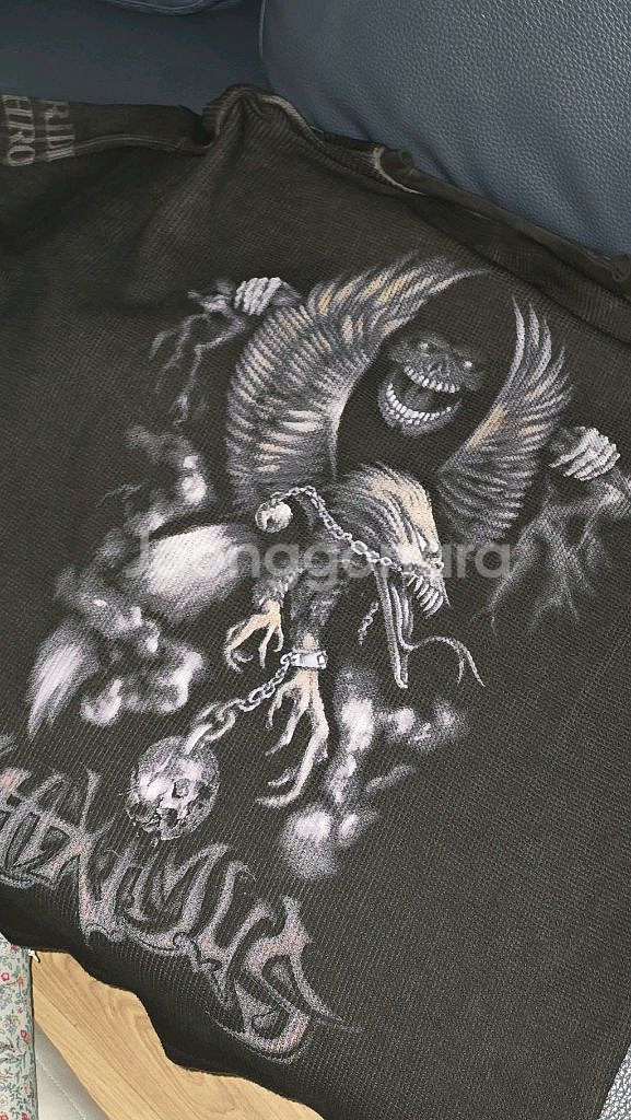 [S] 트래비스 스캇 머천다이즈 롱슬리브 블랙--1