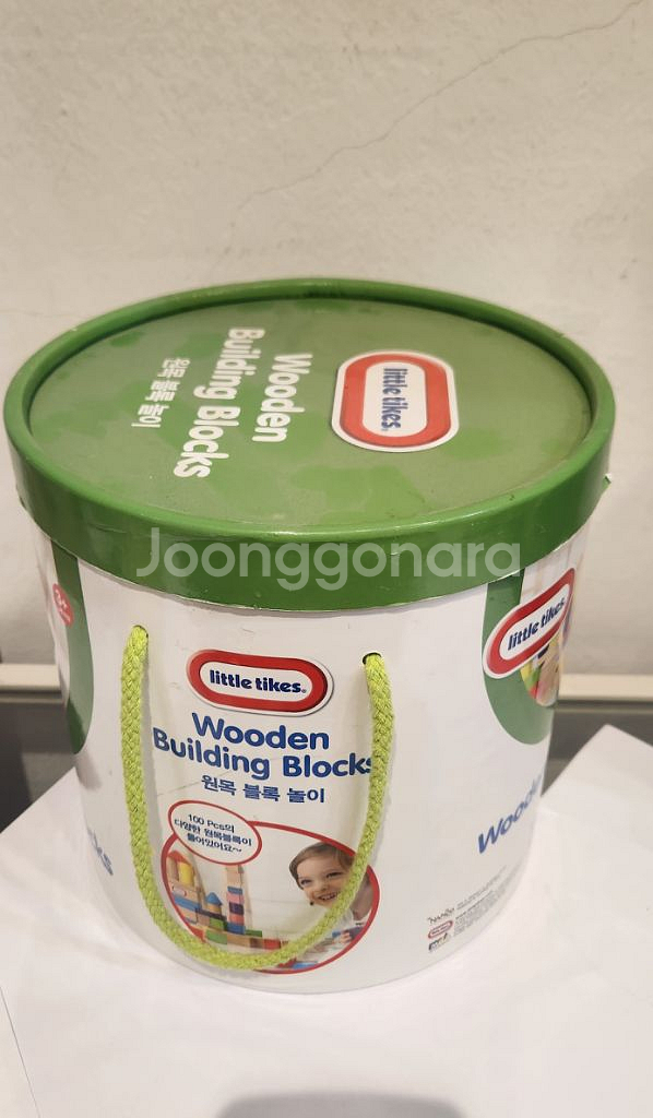 새상품 원목 교구 블록 레고 장난감 세트100p--1