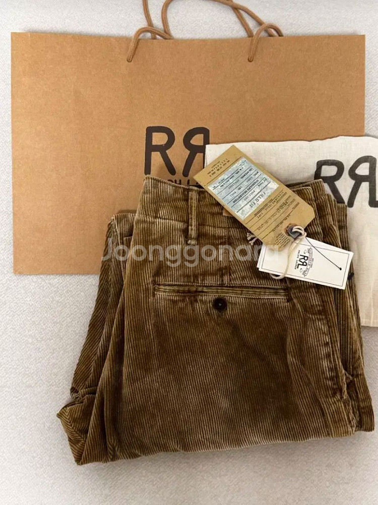 rrl 더블알엘 리페어 코듀로이 필드 팬츠--1